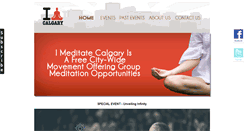 Desktop Screenshot of imeditatecalgary.org